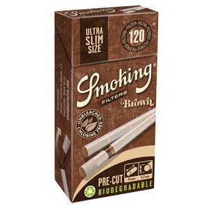 画像1: スモーキング　プレカット　ウルトラスリム・ブラウンフィルター SMOKING BROW NULTRASLIM FILTER (1)