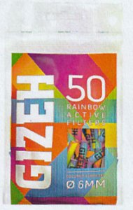 画像1: ギゼ　レインボー　アクティブ・フィルター6mm GIZEH RAINBOW ACTIVE FILTER 6mm (1)