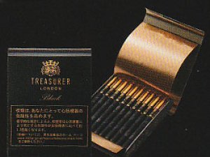 画像1: 紙巻きタバコ トレジャラー・プレミアム・ブラック TREASURER BLACK　シガレット (1)